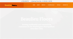 Desktop Screenshot of beaulieufloors.com