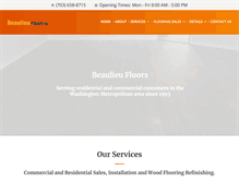 Tablet Screenshot of beaulieufloors.com